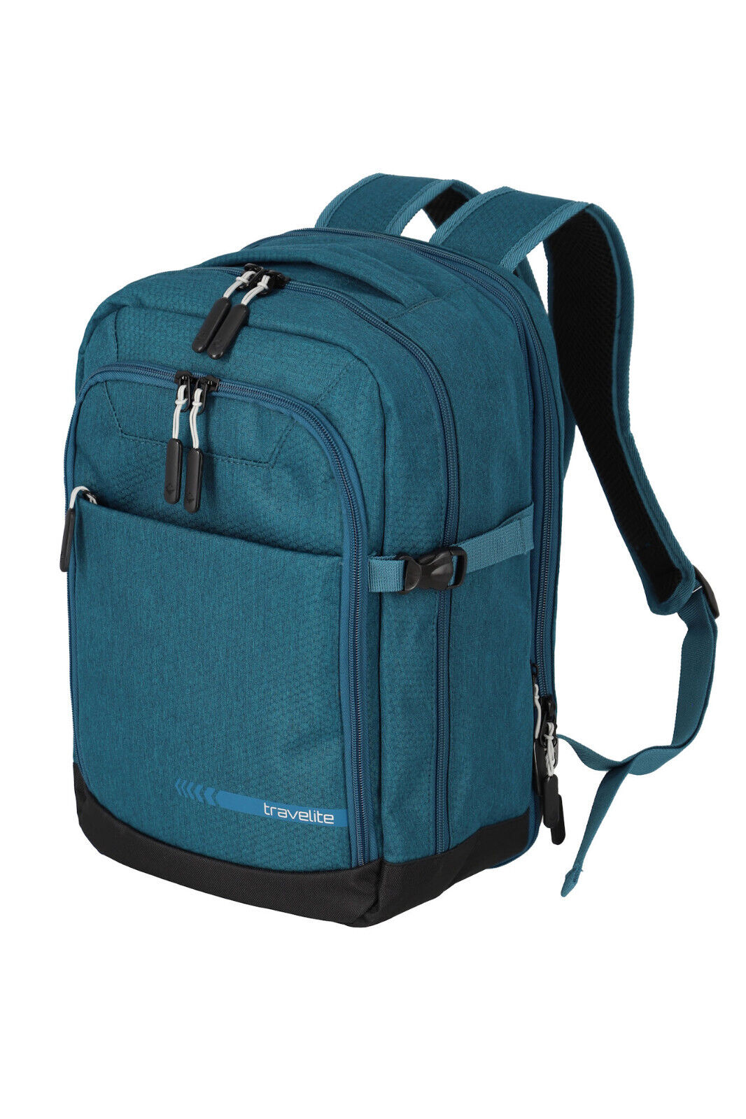 Travelite Cabin Rucksack Petrol mit Reißverschluss-Vortasche