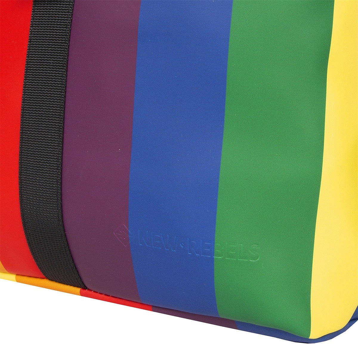 New Rebels Mart Roll Up Rolltop City Rucksack Los Angeles wasserabweisend Regenbogen