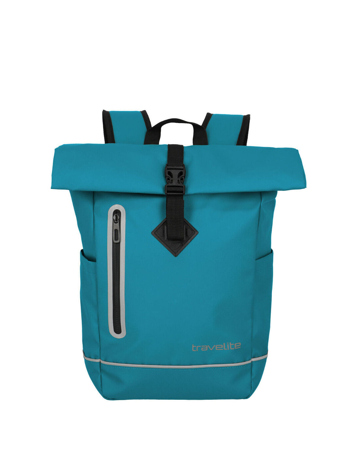 Travelite Rolltop Rucksack – Leichter & wasserdichter Alltagsrucksack für Arbeit, Sport & Reisen harbor blau