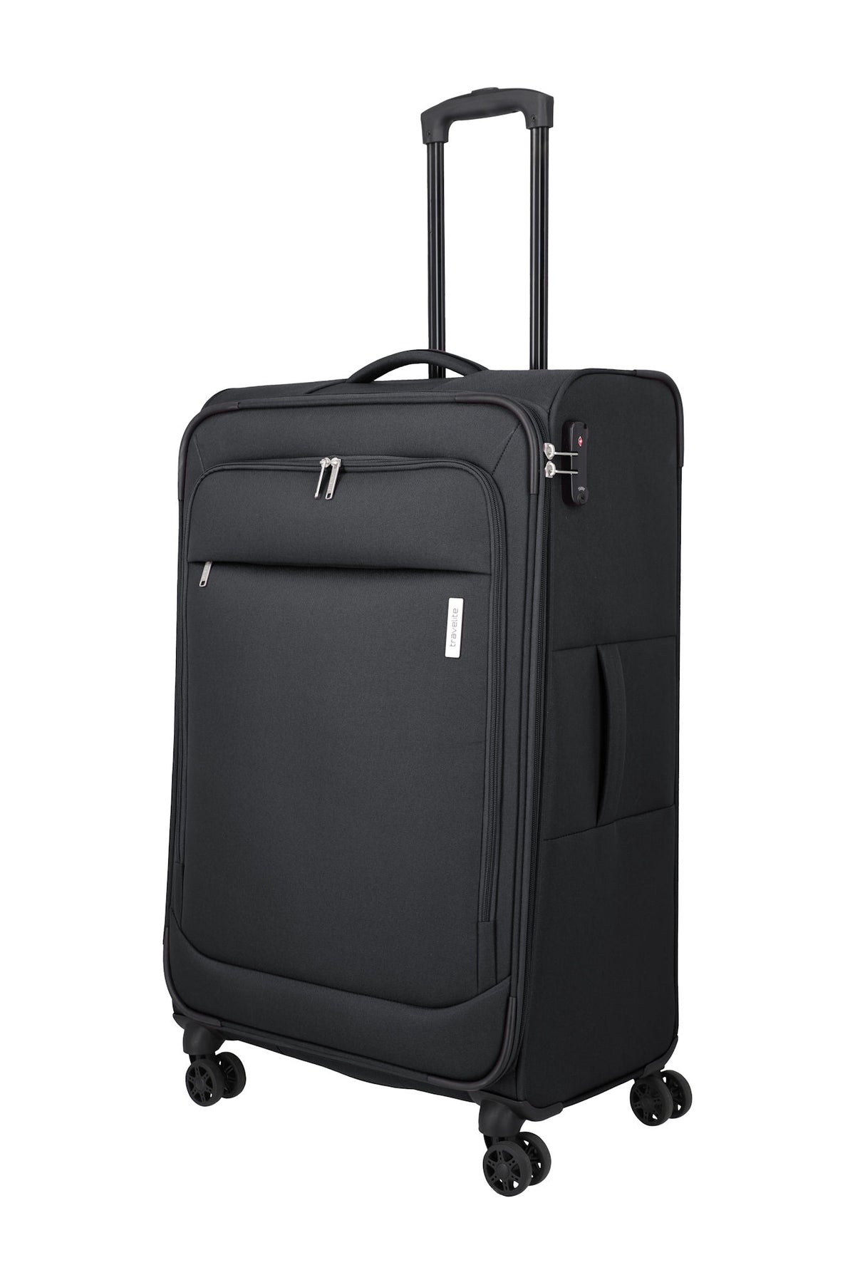 Travelite Priego Trolley L 77 cm – Großer Reisekoffer mit 4 Rollen & 90 L Volumen