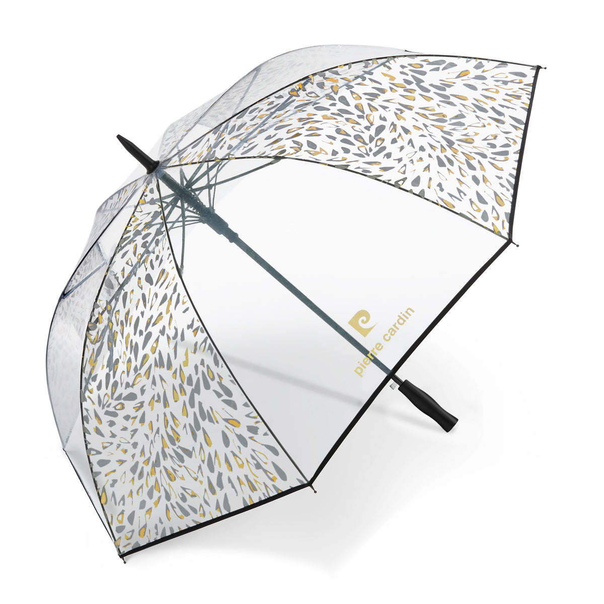Pierre Cardin Golfschirm transparent mit Metallic-Print, Automatik, Ø 116 cm, windproof
