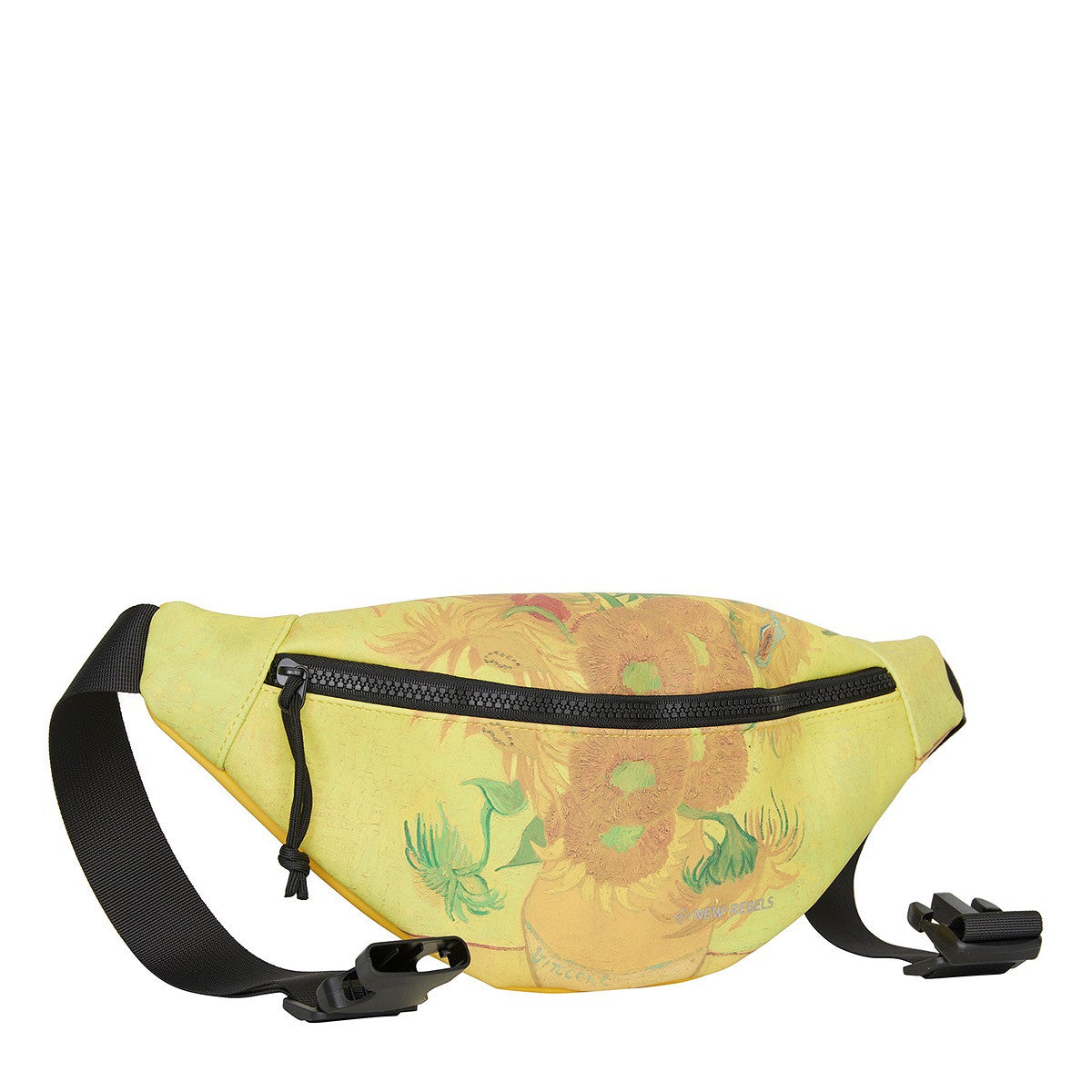 New Rebels Brooklyn Waistbag – Bauchtasche mit Van Gogh Sonnenblumen, wasserabweisend & leicht