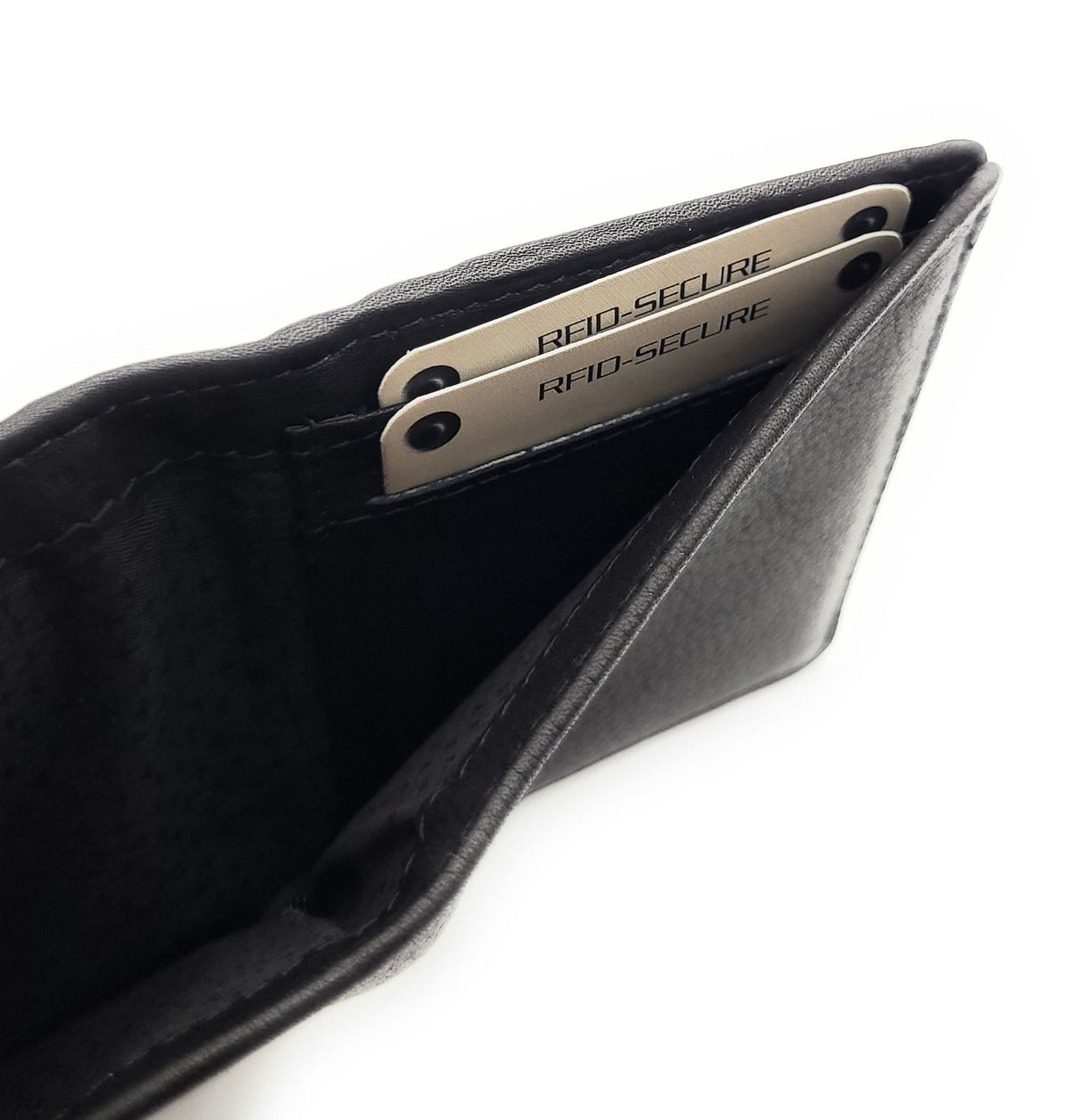Jockey Club Mini-Geldbörse Rindnappaleder Schwarz mit RFID-Schutz
