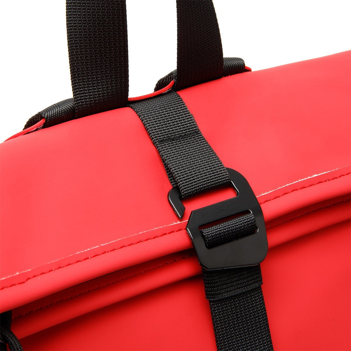 New Rebels Mart Roll Up Rolltop City Rucksack Los Angeles wasserabweisend rot