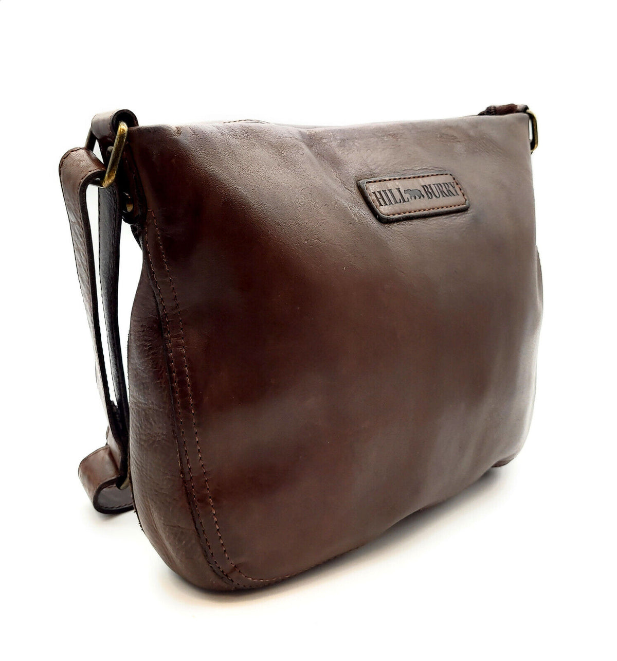 Hill Burry echt Leder Damen Umhängetasche Schultertasche Handtasche braun