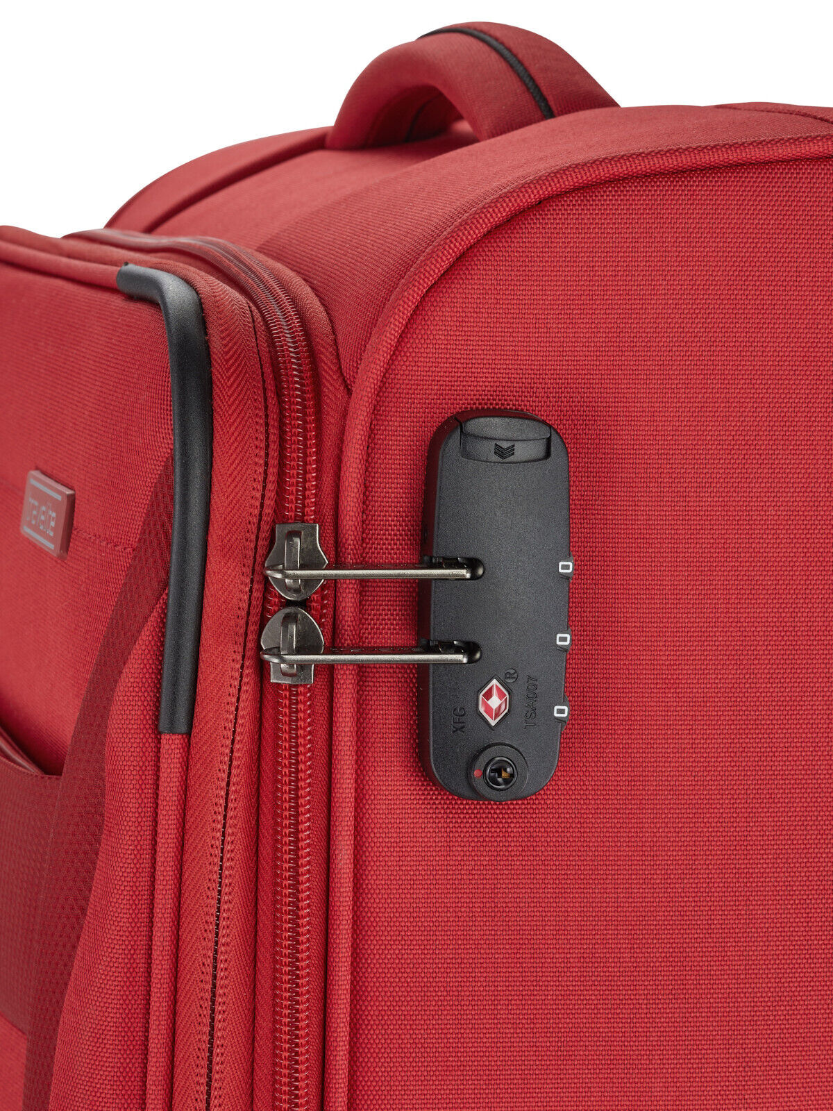 Travelite Chios Reisekoffer M Trolley Koffer 67cm 4 Rad / Rollen Dehnfalte TSA rot