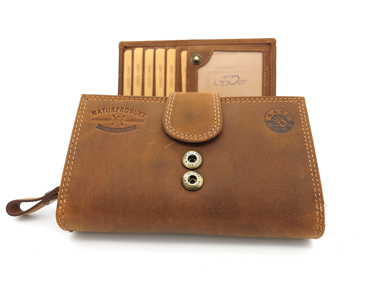 Jockey Club XXL echt Leder Damen Mädchen Geldbörse Pferd vintage Hunterleder mit RFID Schutz