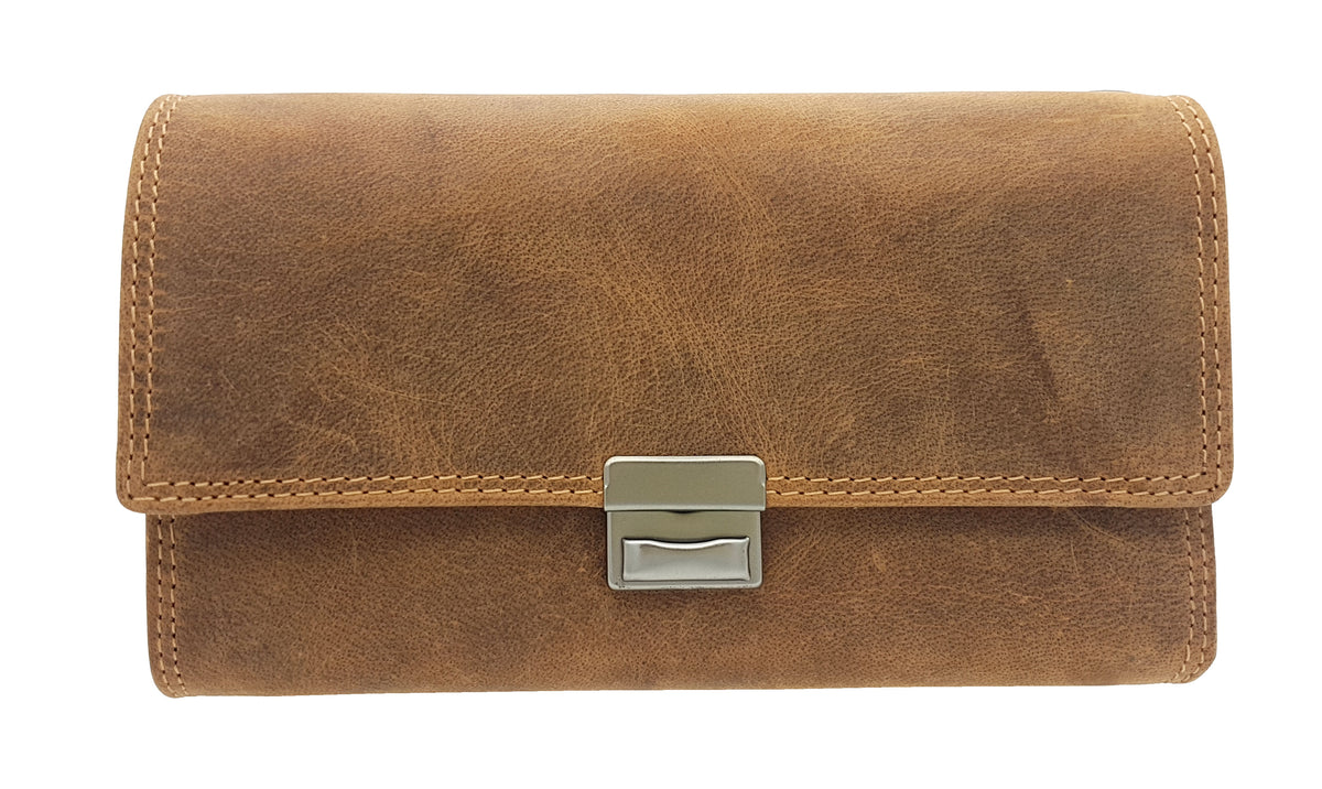 Jockey Club Kellnerbörse Hunterleder – 5 Scheinfächer & RFID-Schutz