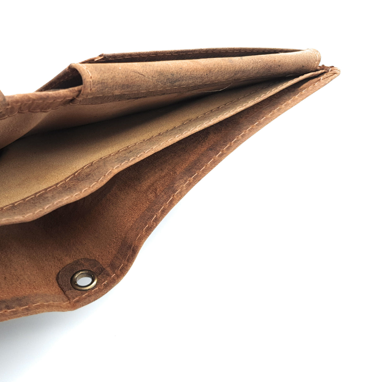 Jockey Club Leder-Geldbörse Braun mit Münzfach und Kartenfächern