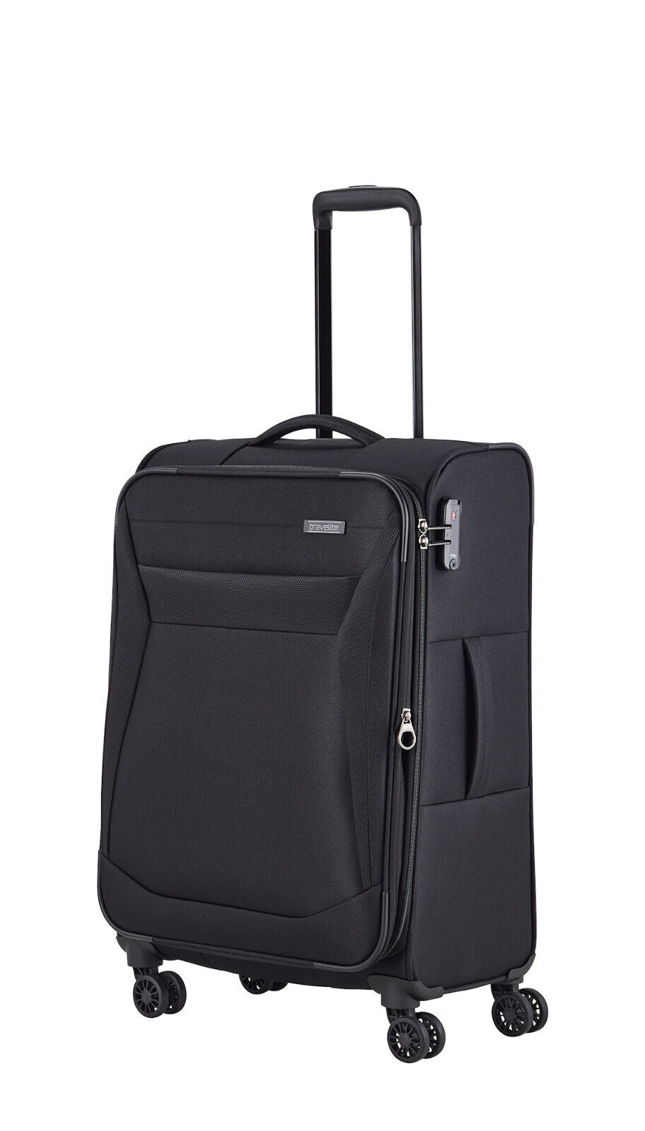 Travelite Chios Reisekoffer M Trolley Koffer 67cm 4 Rad / Rollen Dehnfalte TSA