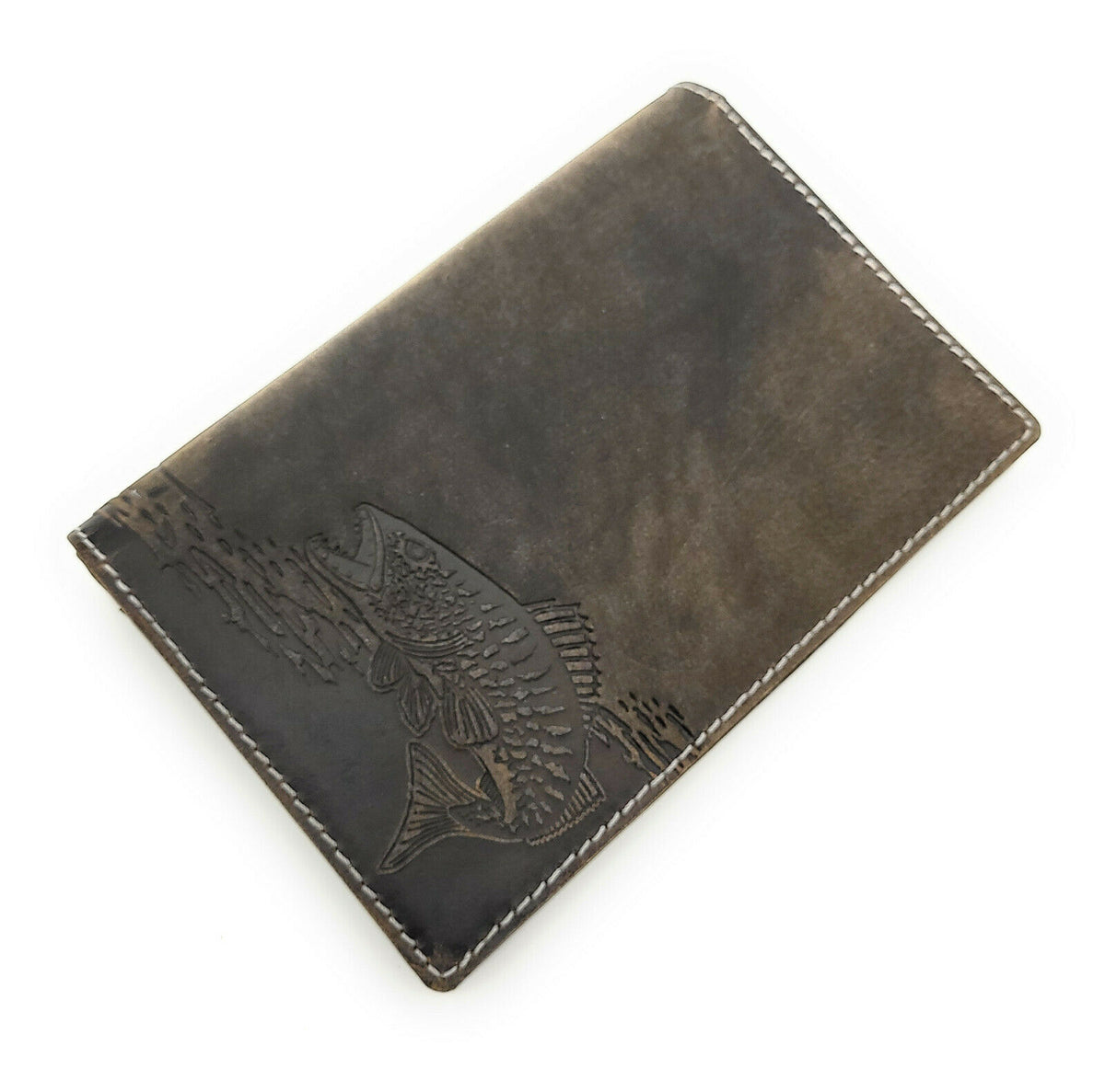 Jockey Club echt Leder Passhülle Etui Mappe für Jagdschein Angelschein Impfausweis Zander