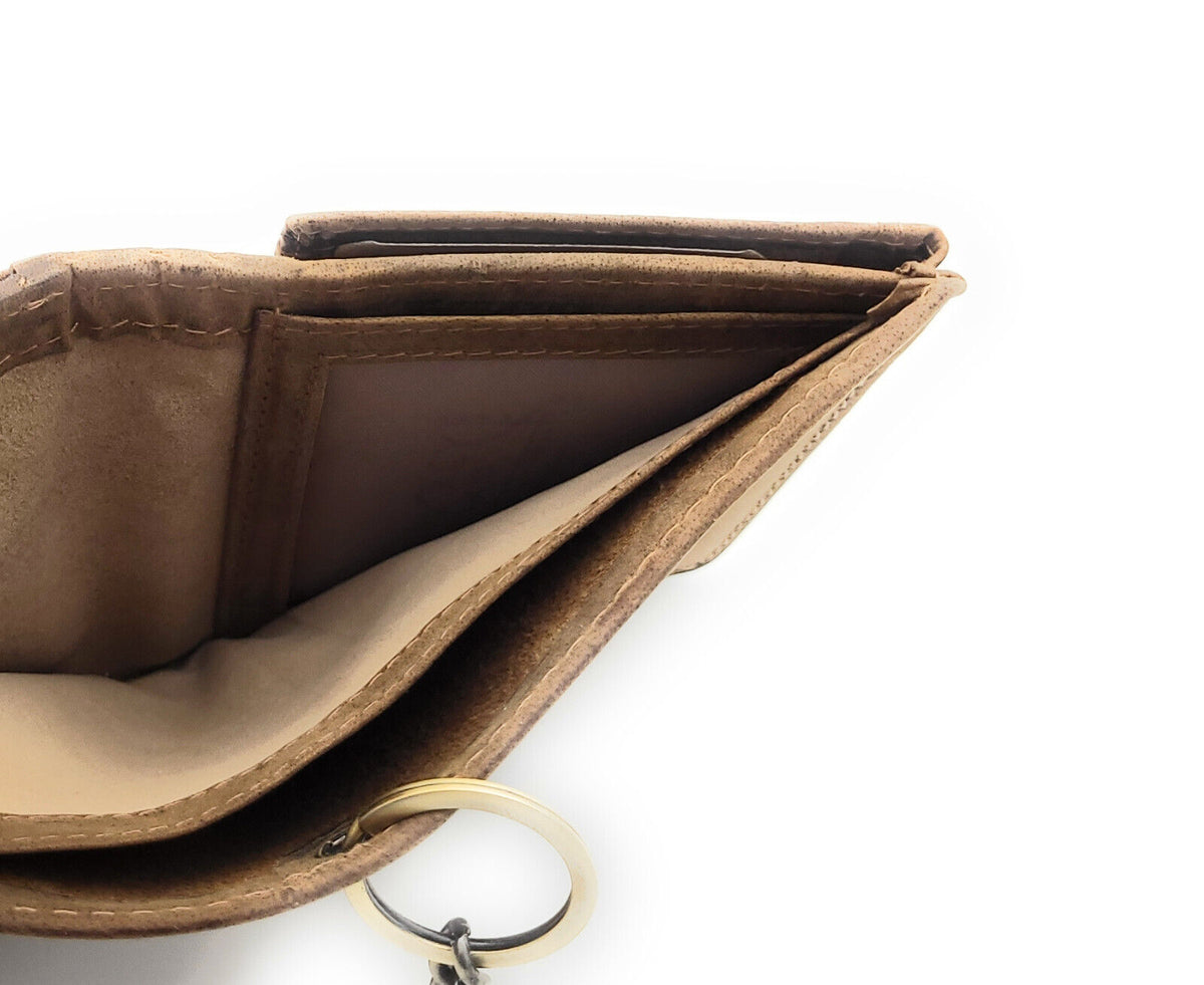 Jockey Club echt Leder Biker Geldbörse Portemonnaie mit Kette RFID Schutz cognac braun