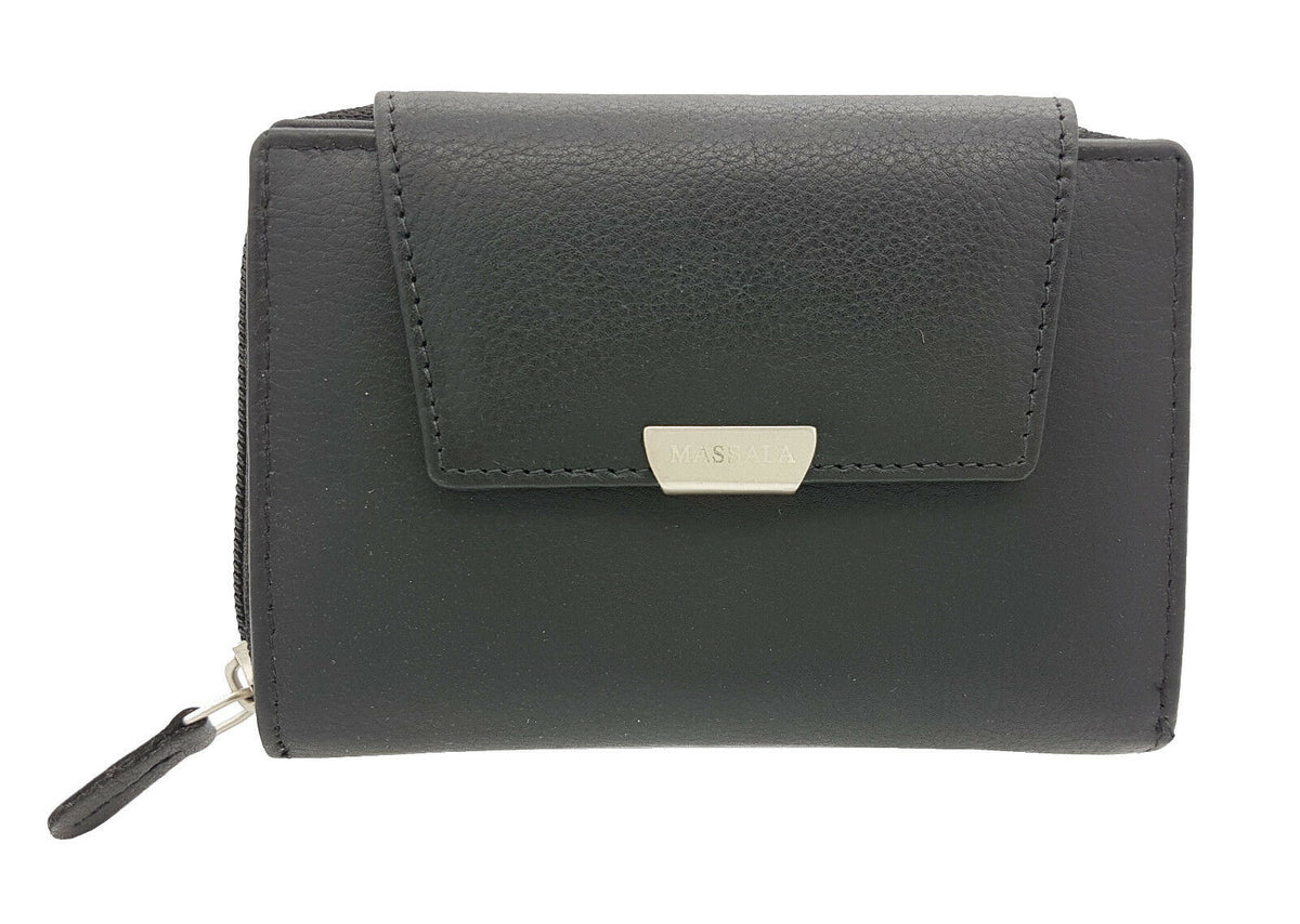 Jockey Club Leder Damen Geldbörse Portemonnaie Massala weiches Rindleder mit RFID Schutz