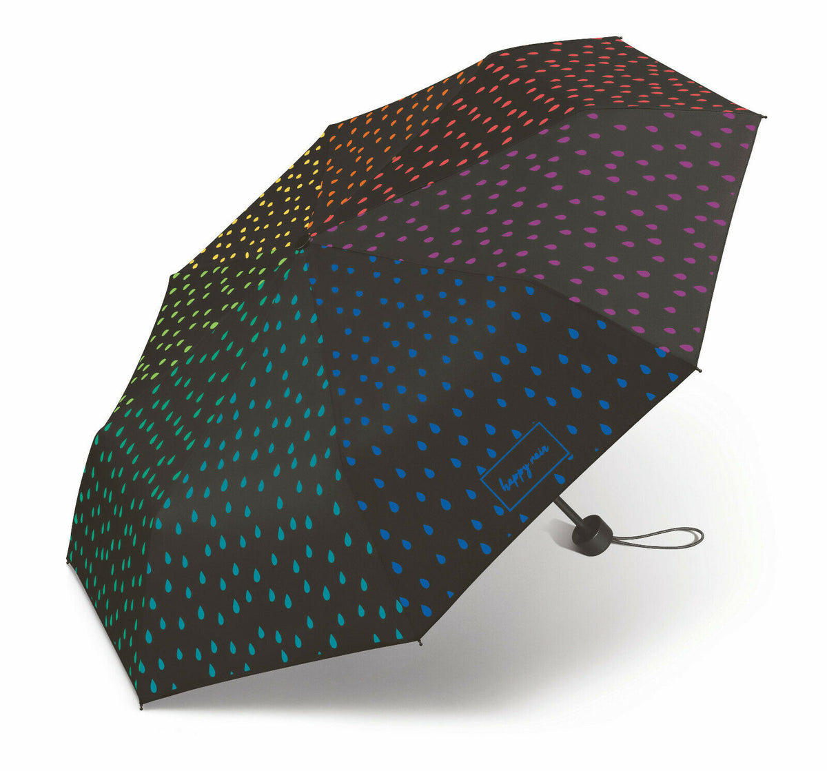 Magischer Regenschirm mit Farbwechsel-Effekt | happy rain Super Mini | Regenbogenfarben bei Regen