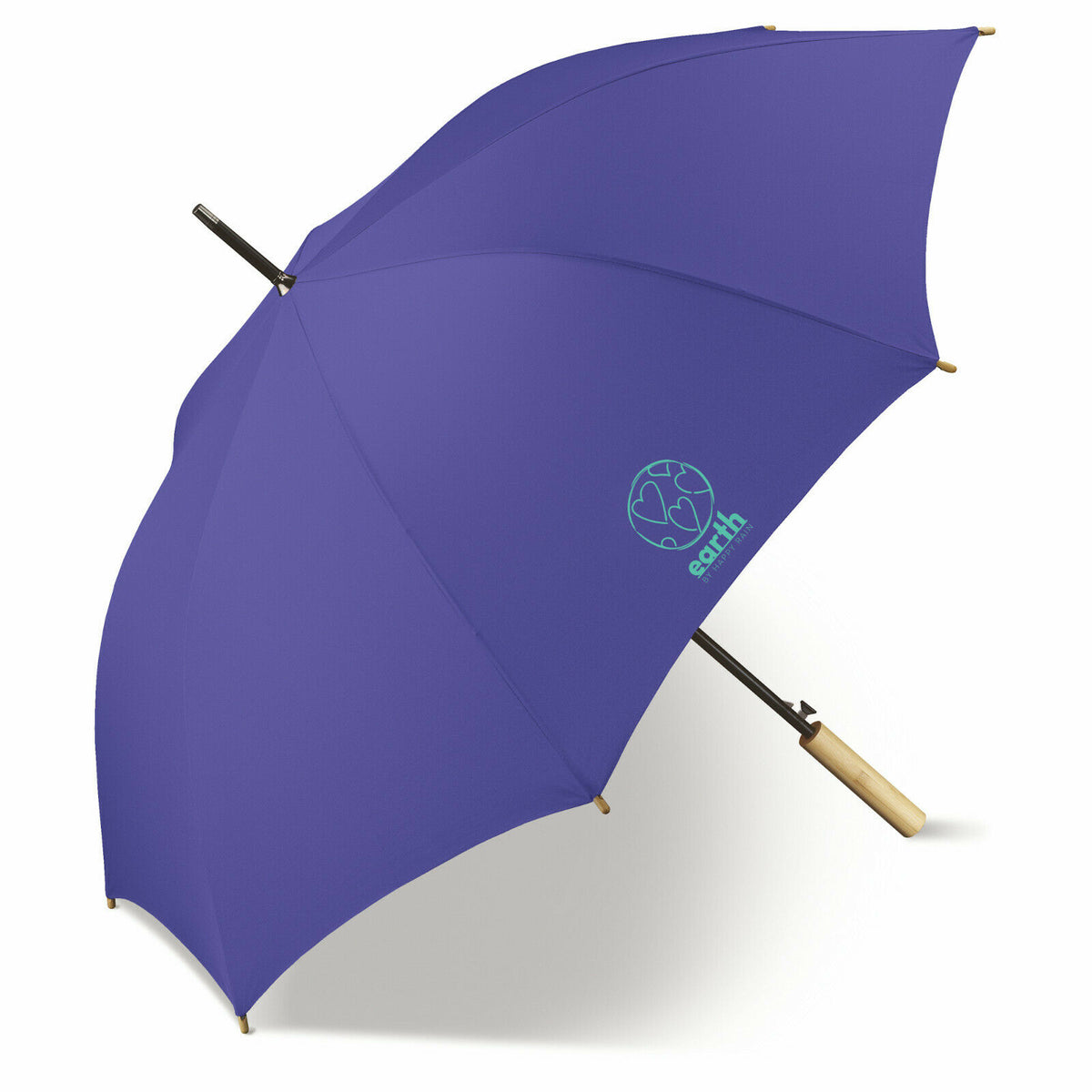 happy rain Earth Stockschirm | recyceltes Polyester & Bambusgriff