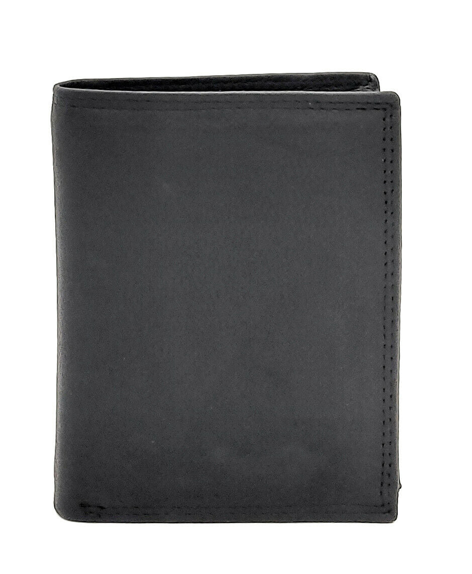 Jockey Club Leder Geldbörse mit RFID-Schutz – Rindleder, schwarz