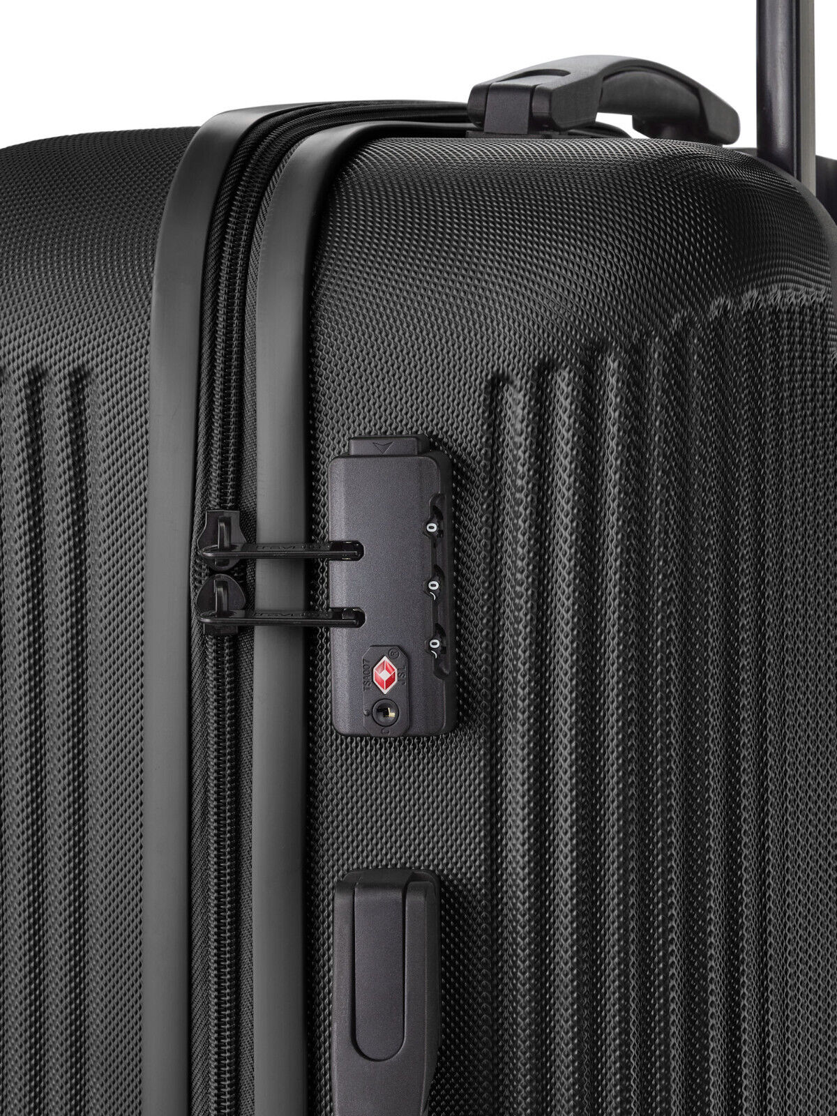 Travelite Bali Reisekoffer L Trolley Koffer 77cm 4 Rad / Rollen TSA Hartschale schwarz