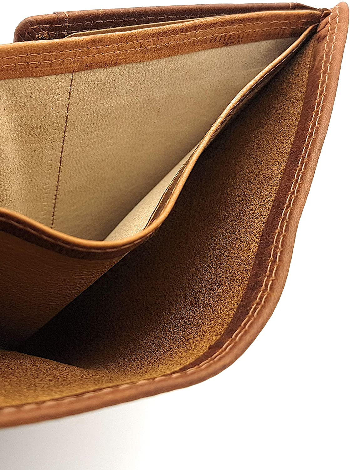 Jockey Club echt Leder Geldbörse Portemonnaie Münzbörse weiches Sauvage-Leder mir RFID Schutz