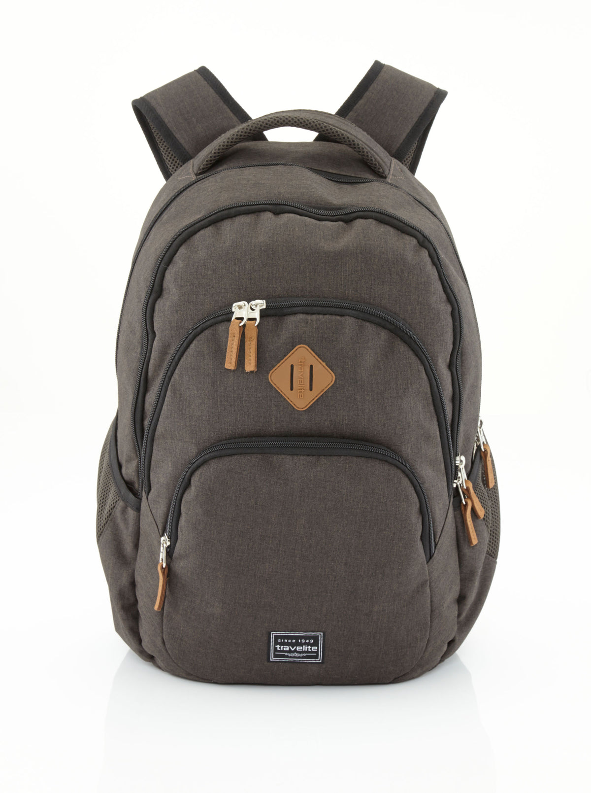 Travelite Basics Rucksack Dunkelbraun Vorderansicht