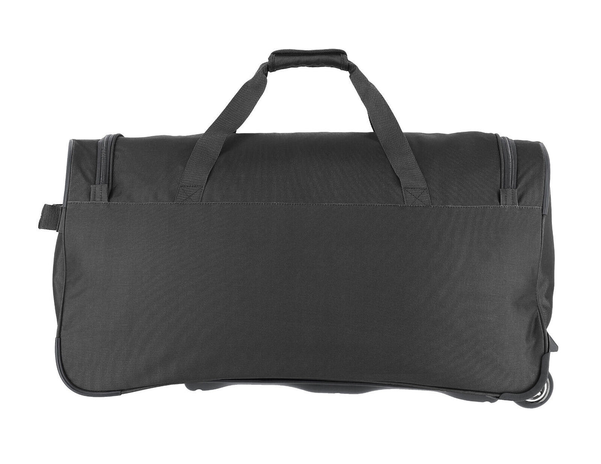 Travelite Basics Fresh Rollenreisetasche Schwarz, 89 Liter, mit zwei Rollen und Teleskopgriff