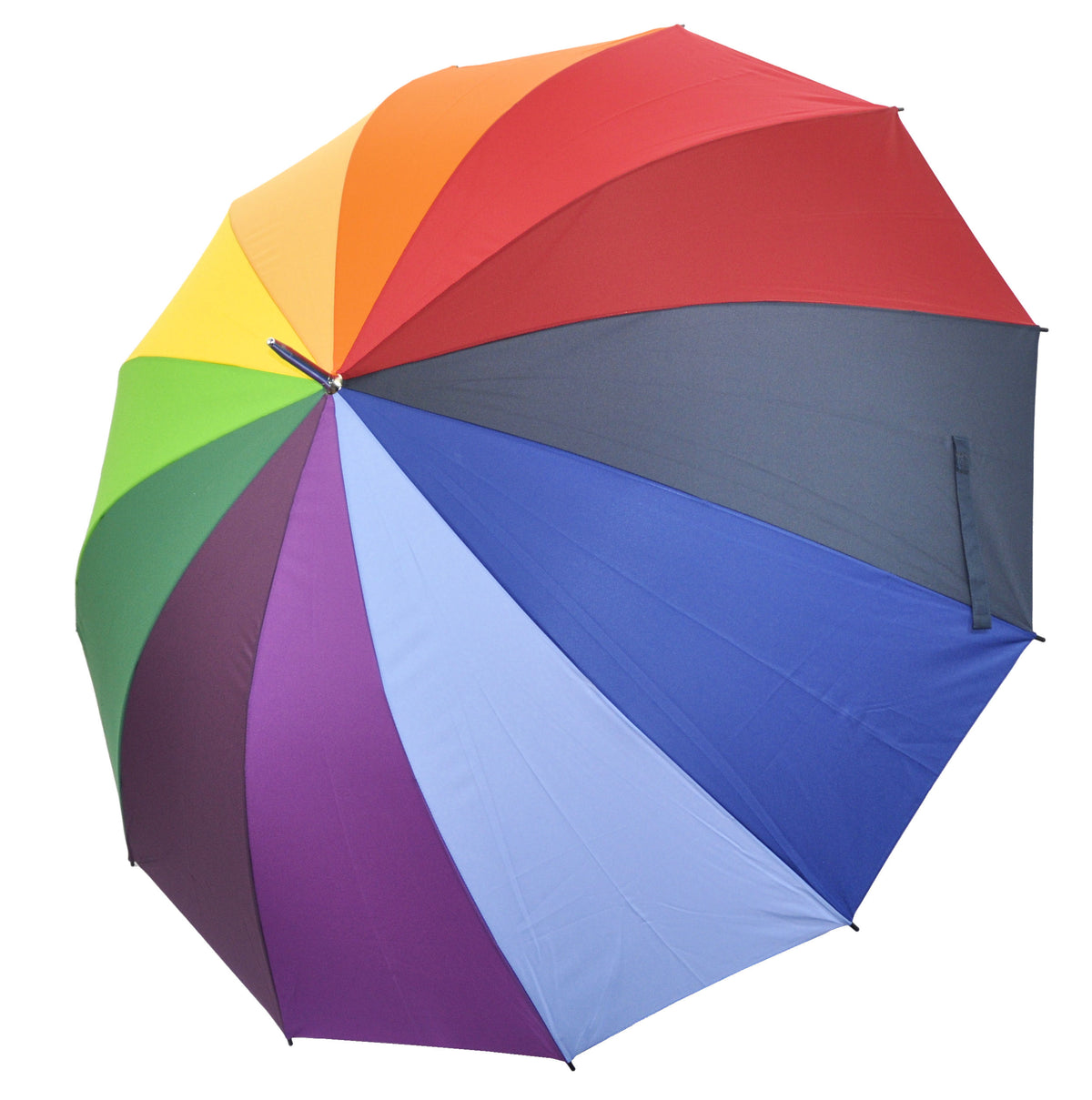 Regenbogen-Regenschirm XXL, 130 cm Durchmesser, Handöffner