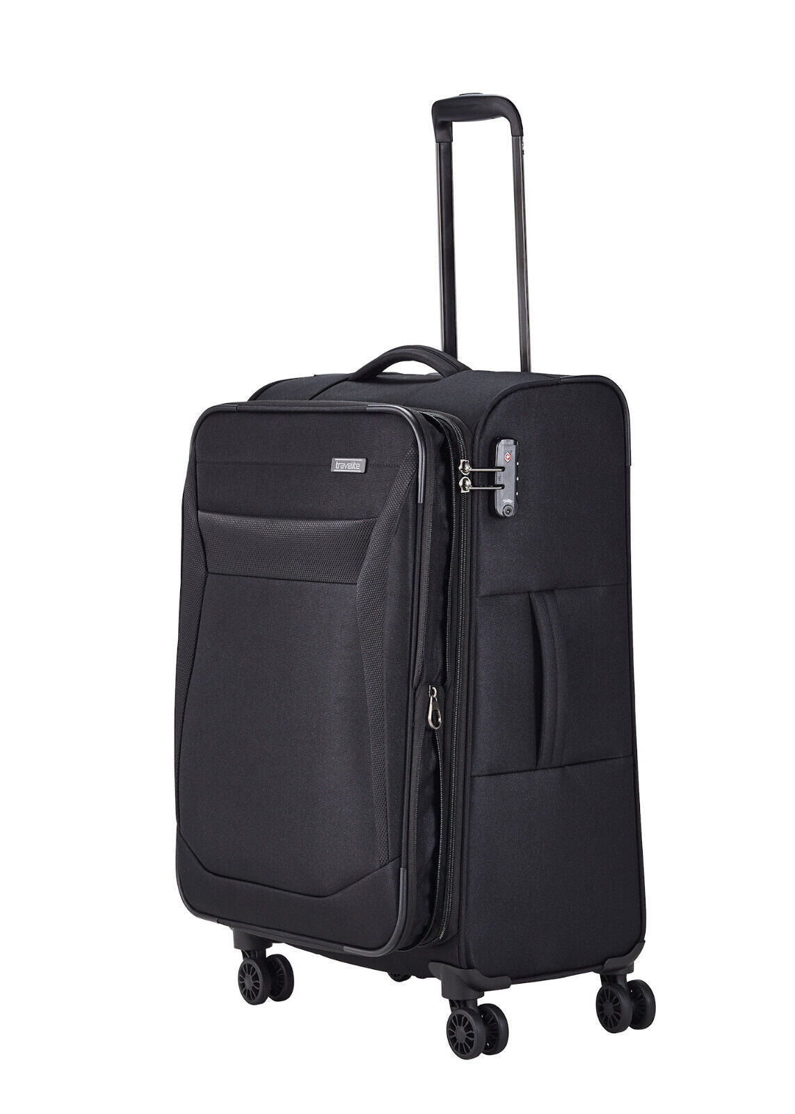 Travelite Chios Reisekoffer M Trolley Koffer 67cm 4 Rad / Rollen Dehnfalte TSA