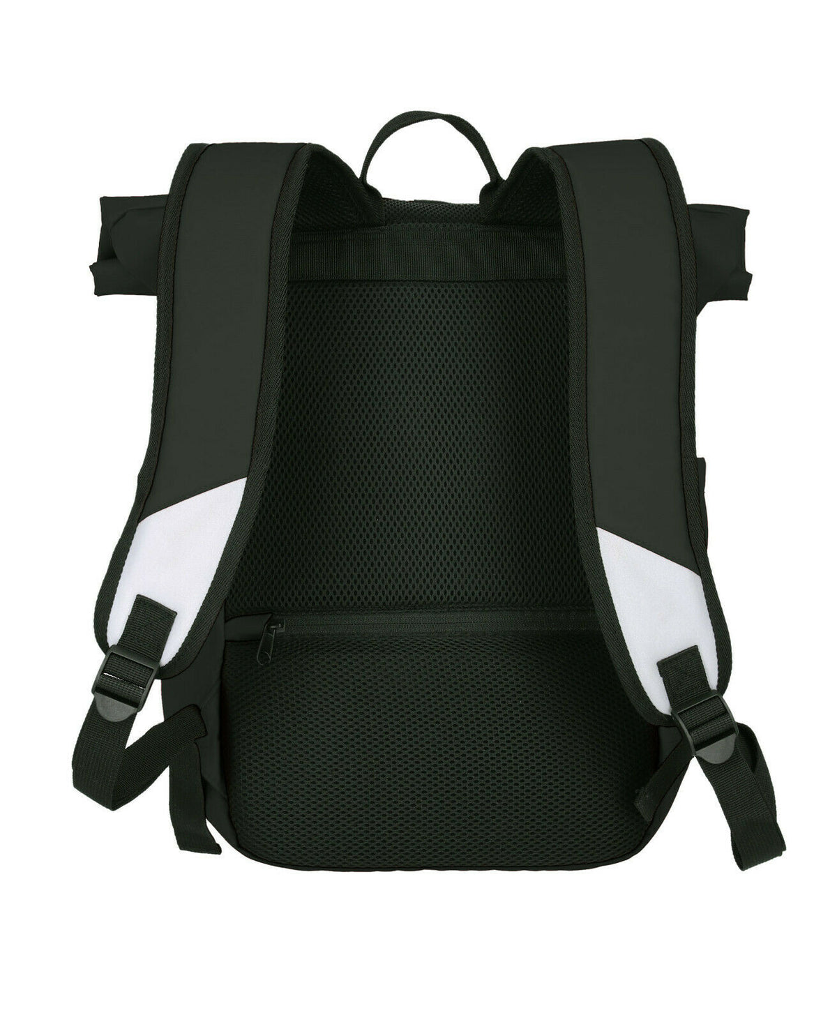 Travelite Rollup Fahrrad Rucksack Kurierrucksack Daypack aus wasserfester Plane mit Reflektoren schwarz