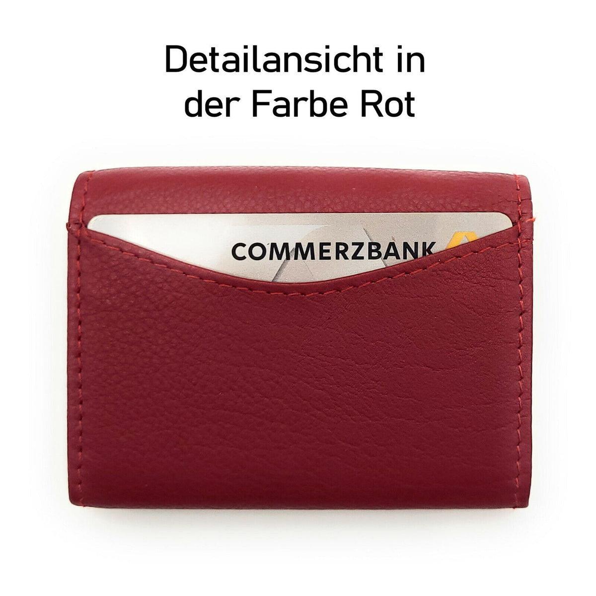 Jockey Club echt Leder Mini Geldbörse Wickelbörse Urlaubsbörse mit RFID Schutz eisgrün