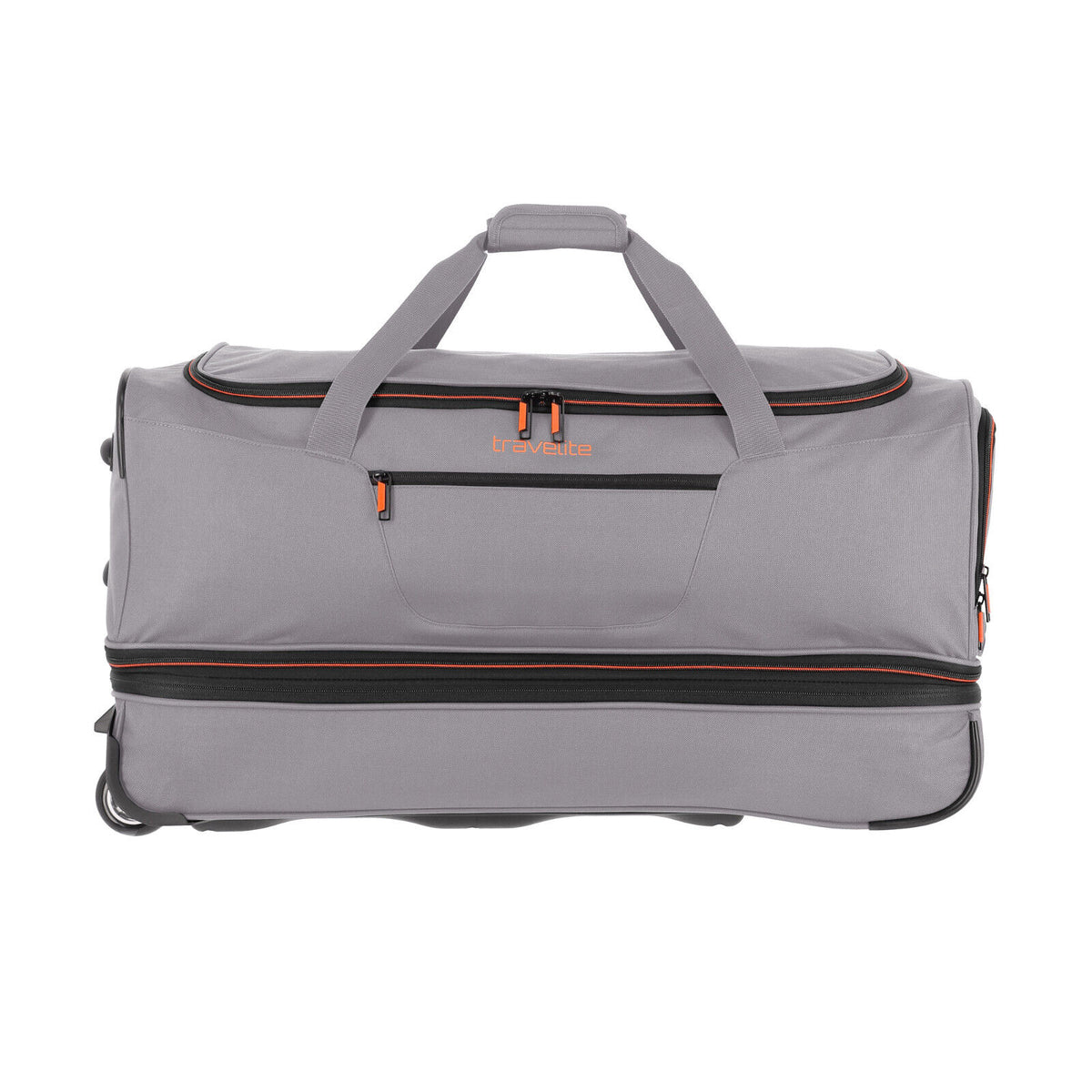 Travelite 2-Rad Trolley Roll-Reisetasche mit Rollen Basics L erweiterbar grau