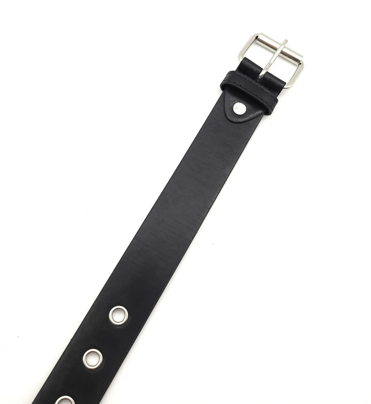 1-Loch Nietengürtel Ösen Gürtel Jeansgürtel Damen Herren echt Leder & PU 115cm schwarz