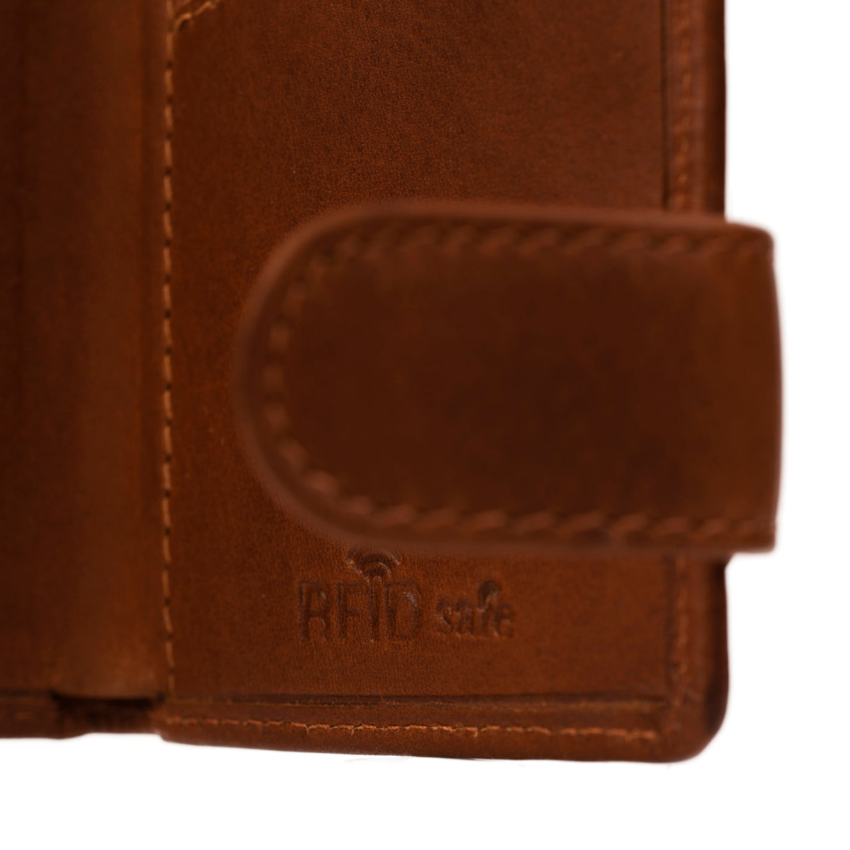 The Chesterfield Brand echt Leder Smart Wallet Kreditkartenetui Geldbörse Leicester cognac