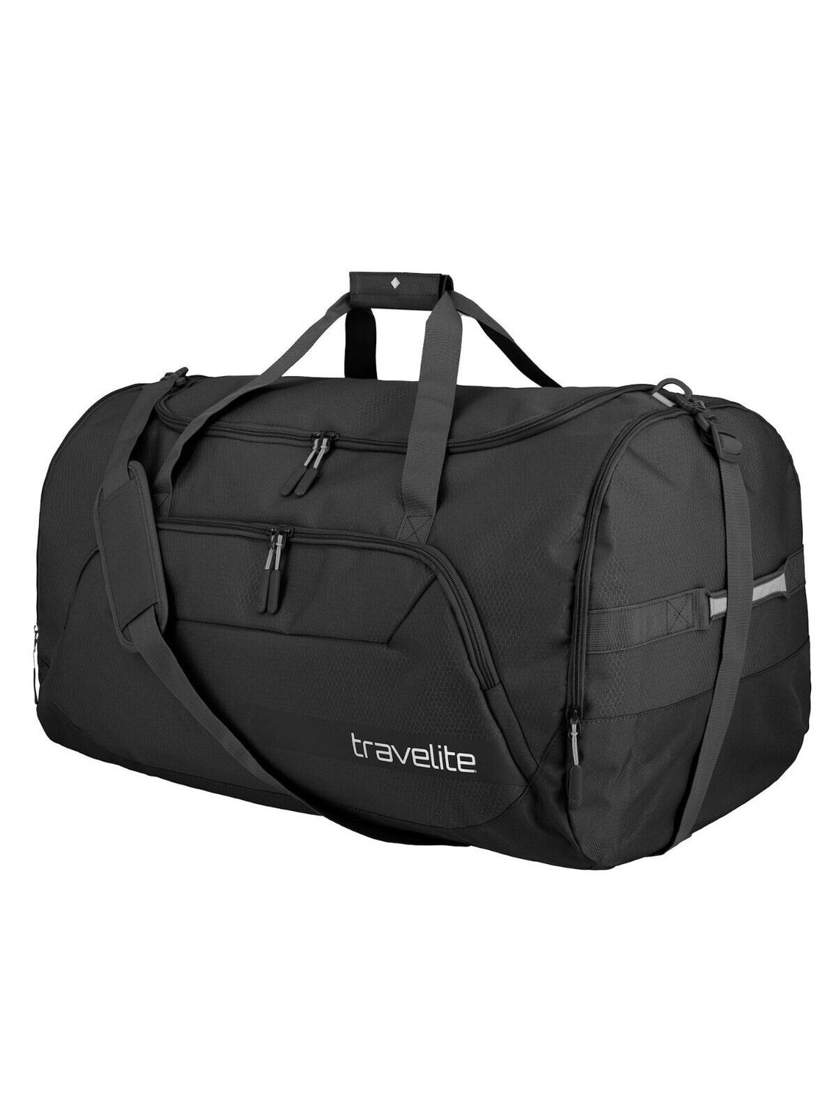 Travelite Kick Off XL Reisetasche Schwarz mit 120 Liter Volumen
