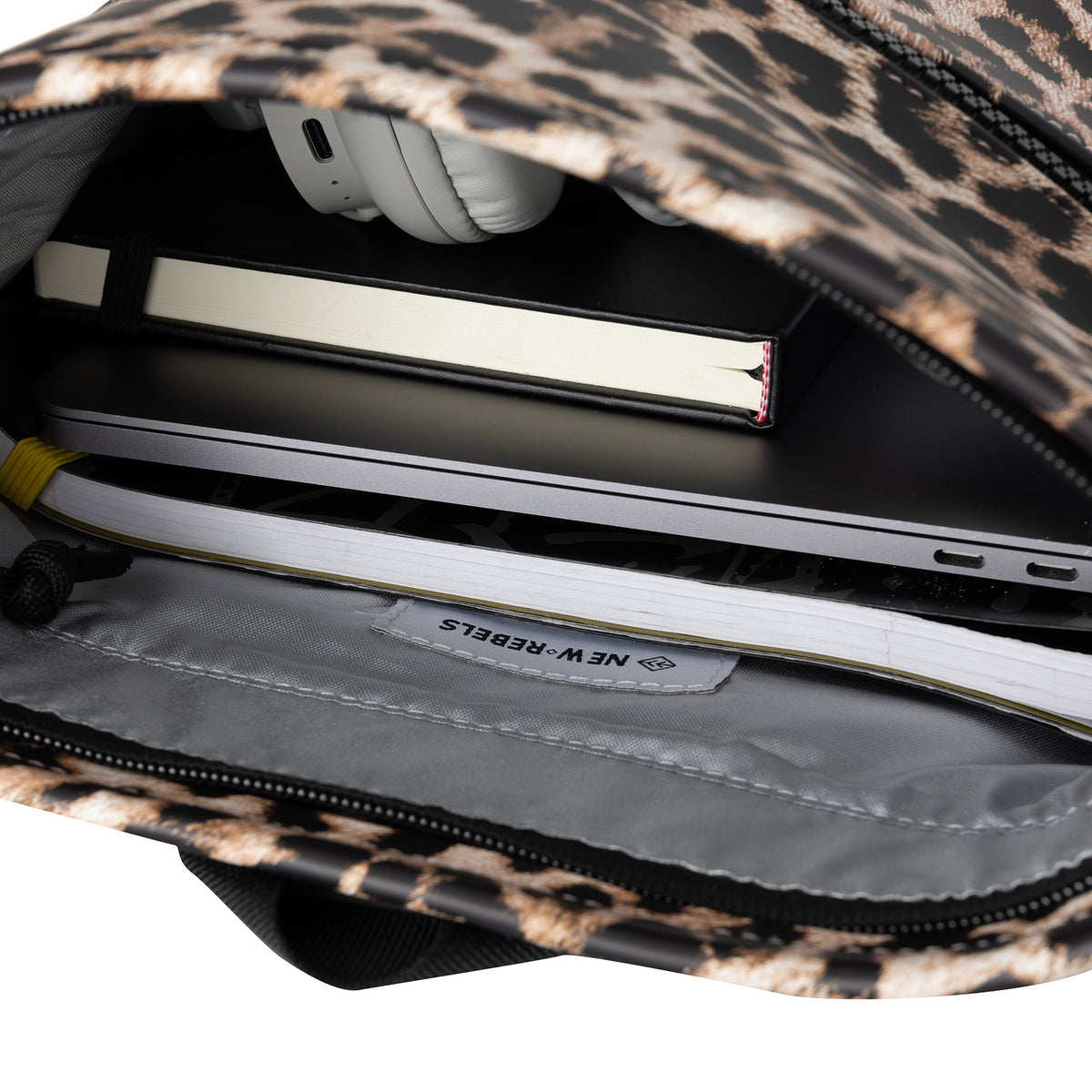 New Rebels Mart Roll Up City Rucksack Los Angeles Leopard, wasserabweisend