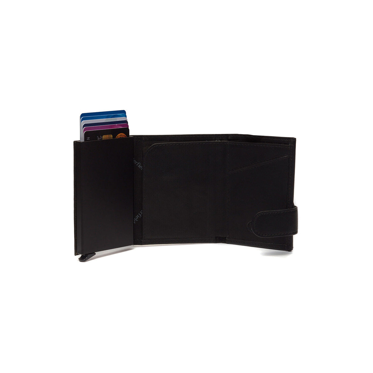 The Chesterfield Brand echt Leder Kreditkartenetui Mini Geldbörse Mannheim schwarz