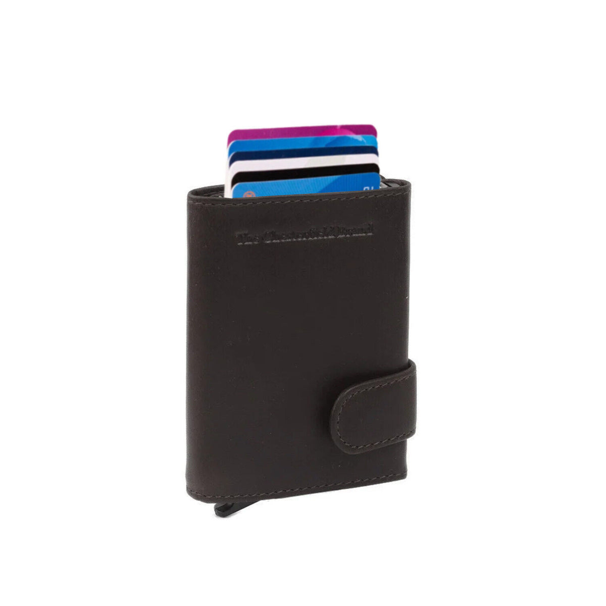The Chesterfield Brand echt Leder Smart Wallet Kreditkartenetui Geldbörse Leicester braun