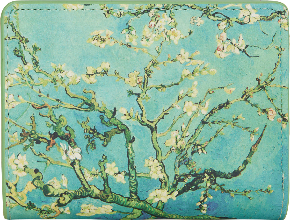 New Rebels Smart Wallet – Van Gogh „Mandelblüte“ | Künstlerisches Portemonnaie mit Münzfach, Kartenetui & Sichtfach