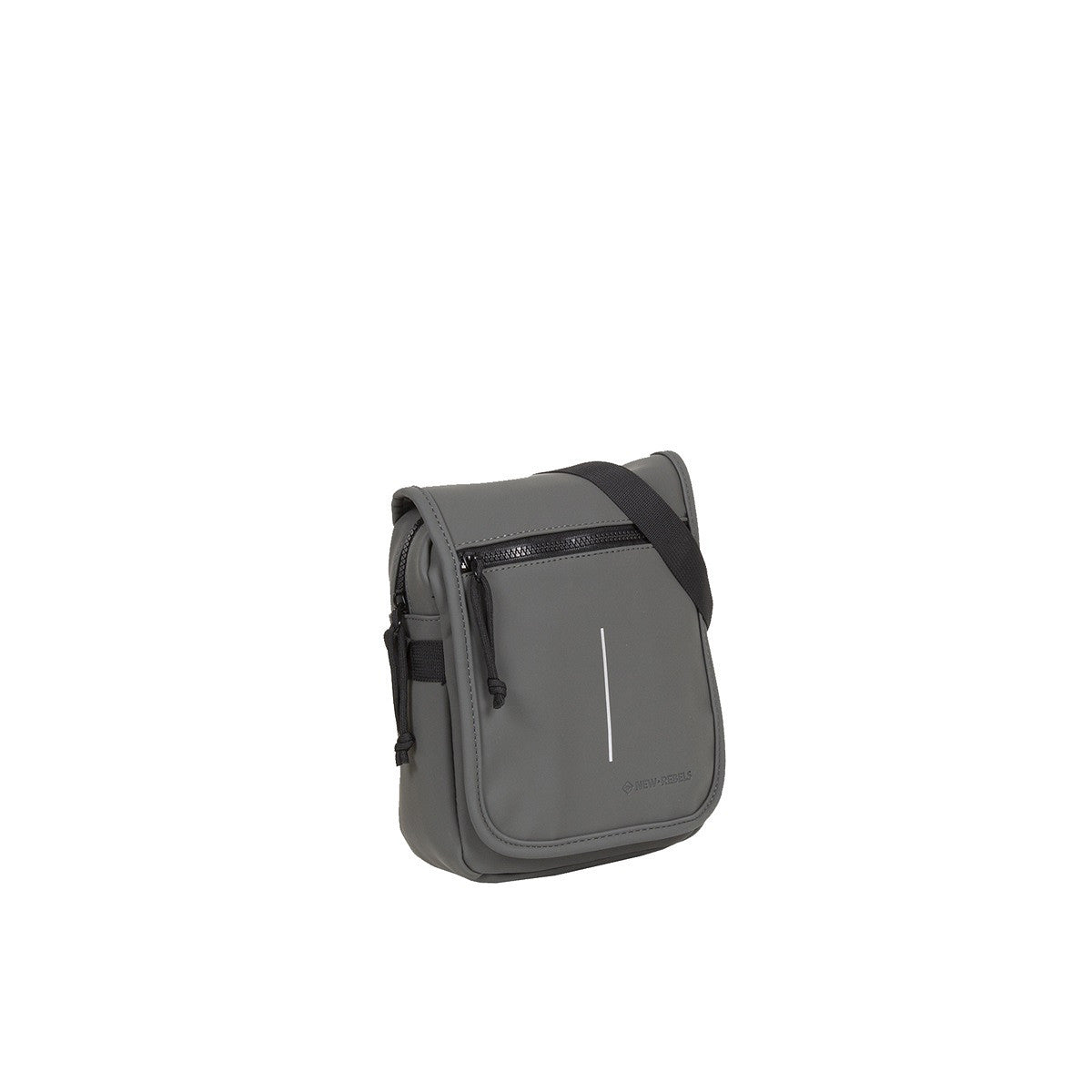 New Rebels Louisville Flapover Umhängetasche Schultertasche wasserabweisendes Planenmaterial, anthrazit