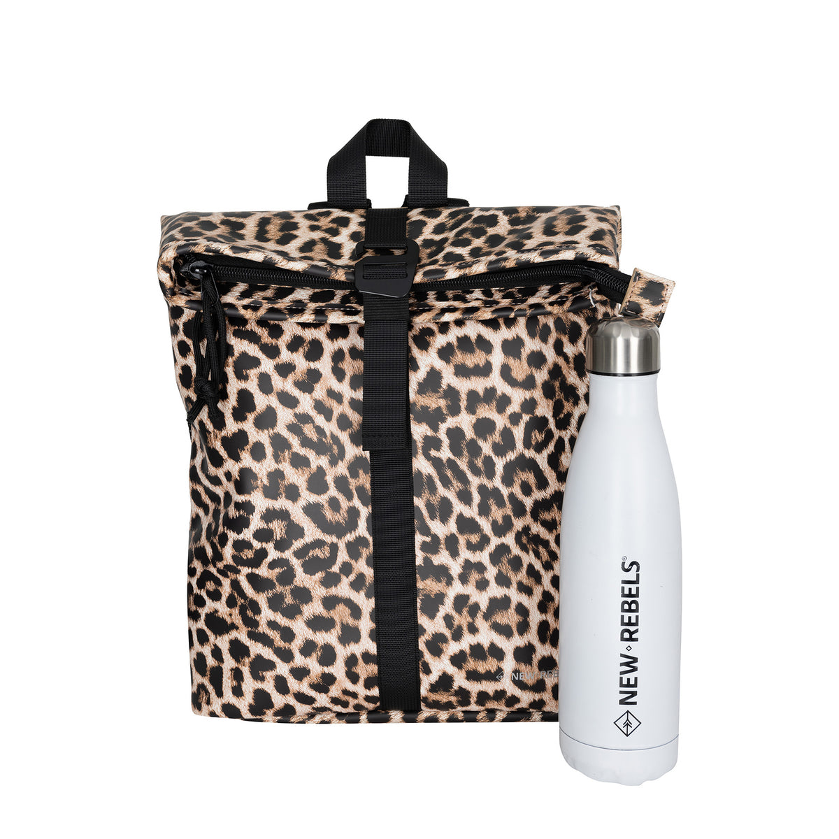 New Rebels Mart Roll Up City Rucksack Los Angeles Leopard, wasserabweisend