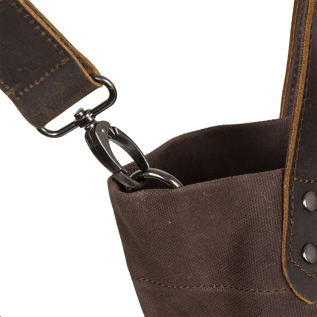 Mustang Shopper Houston Einkaufstasche aus heavy waxed Canvas und echtem Leder