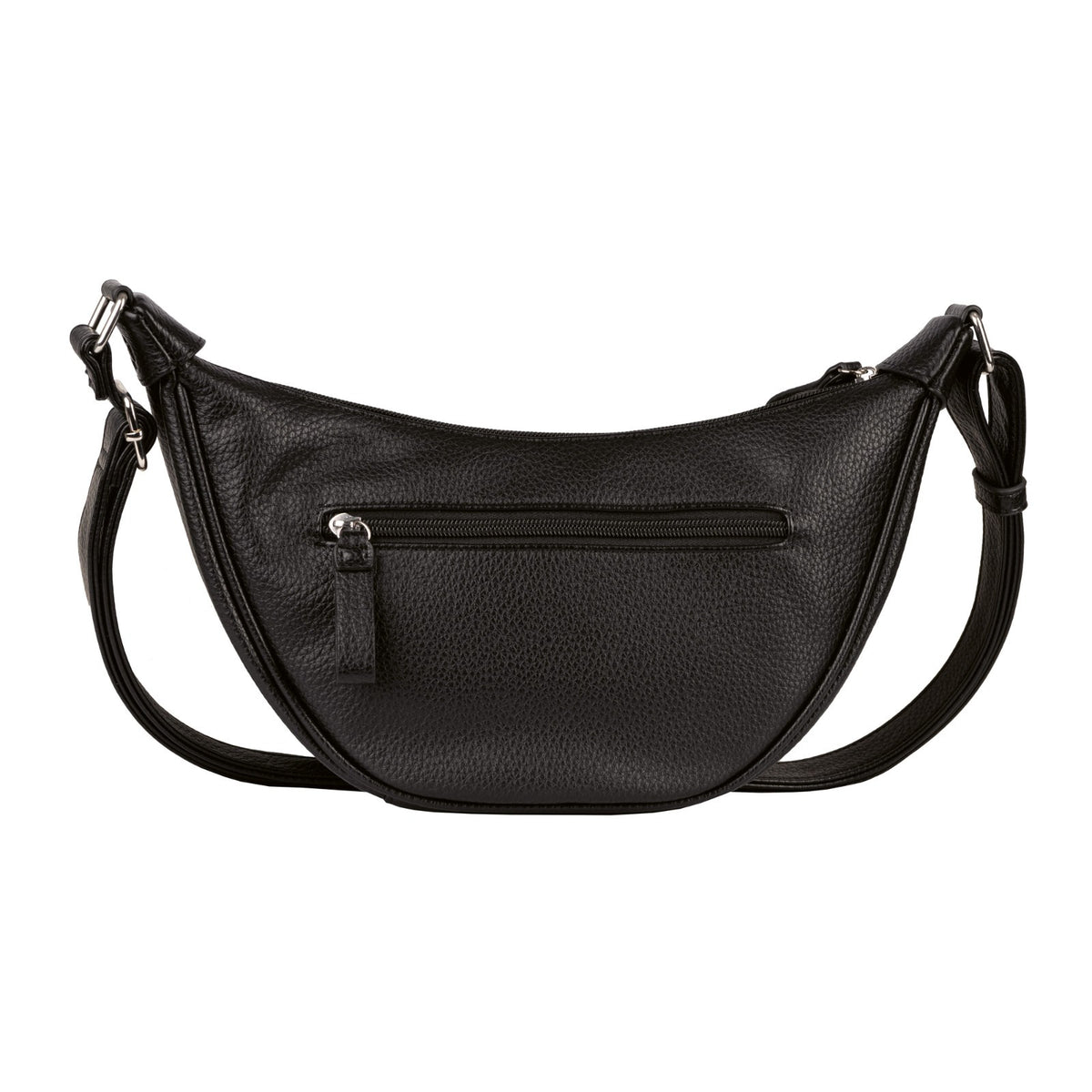 Tom Tailor Denim Liriel Cross Bag M – Damen Umhängetasche aus PU mit Reißverschluss und verstellbarem Schulterriemen Handtasche schwarz