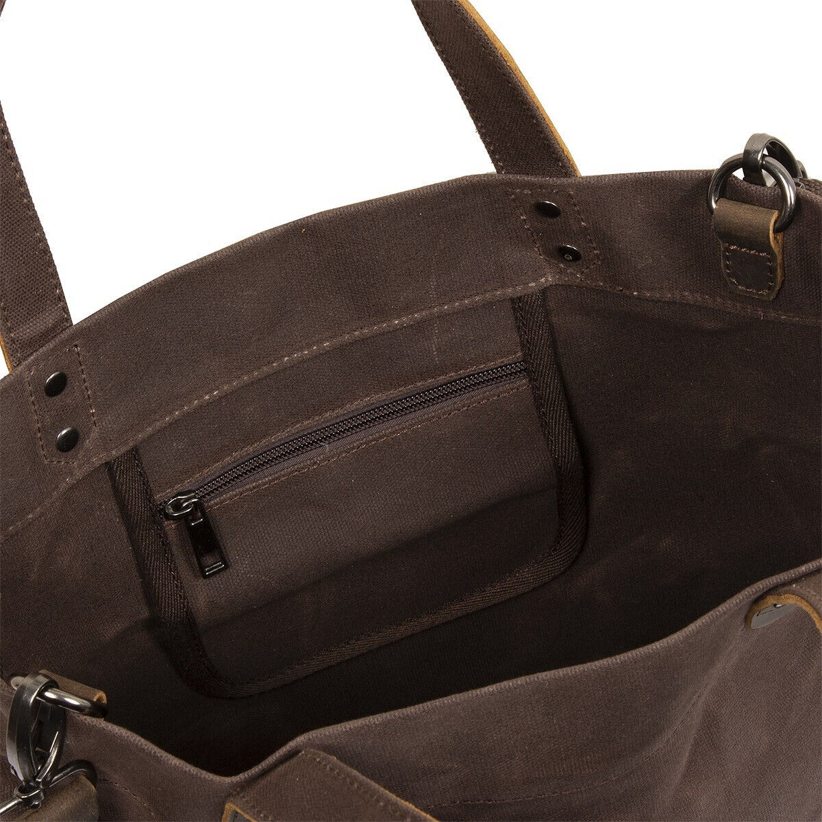 Mustang Shopper Houston Einkaufstasche aus heavy waxed Canvas und echtem Leder