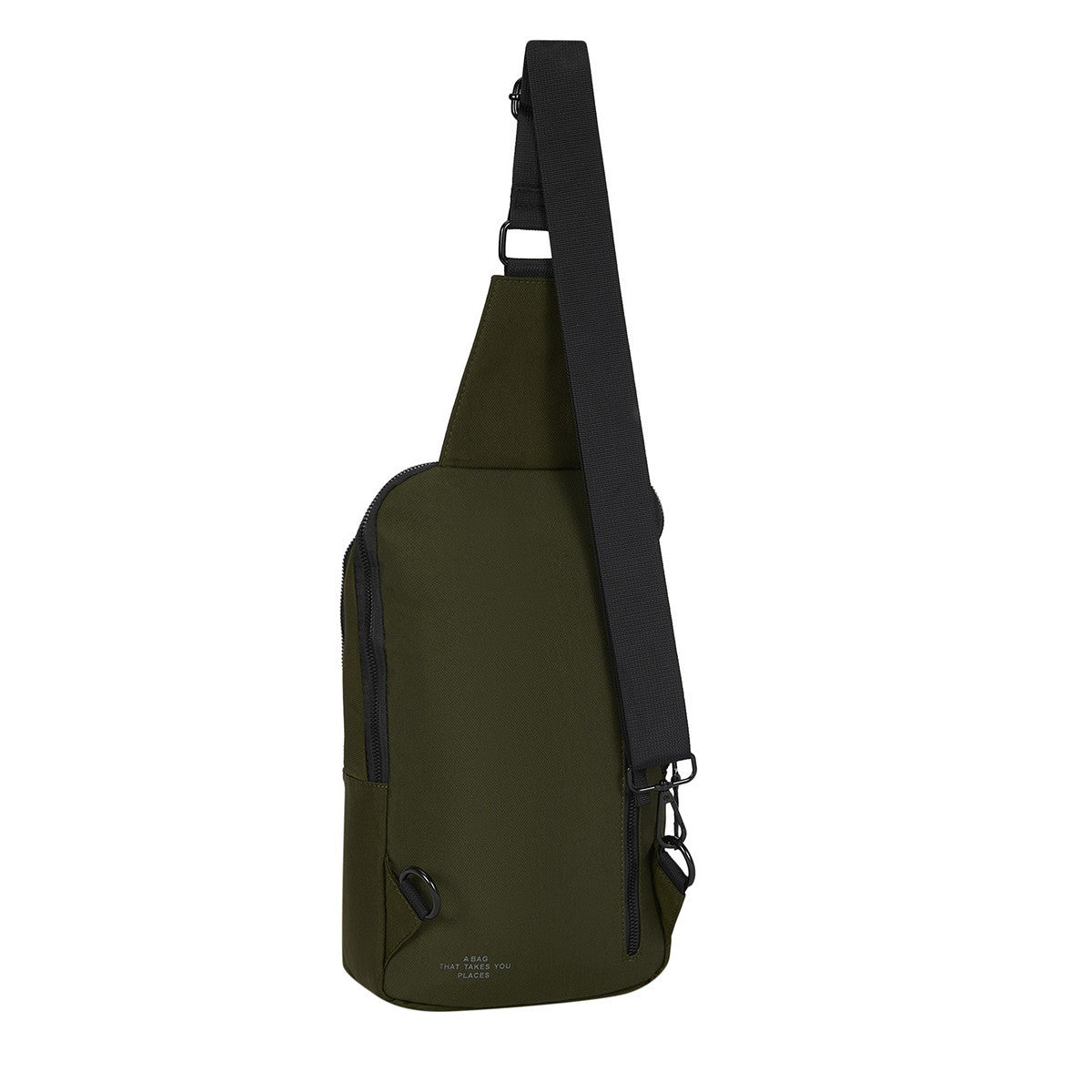 New Rebels Walden - Caldwell große Crossbody Bag – Nylon Umhängetasche mit Tabletfach & Sicherheitsfach oliv