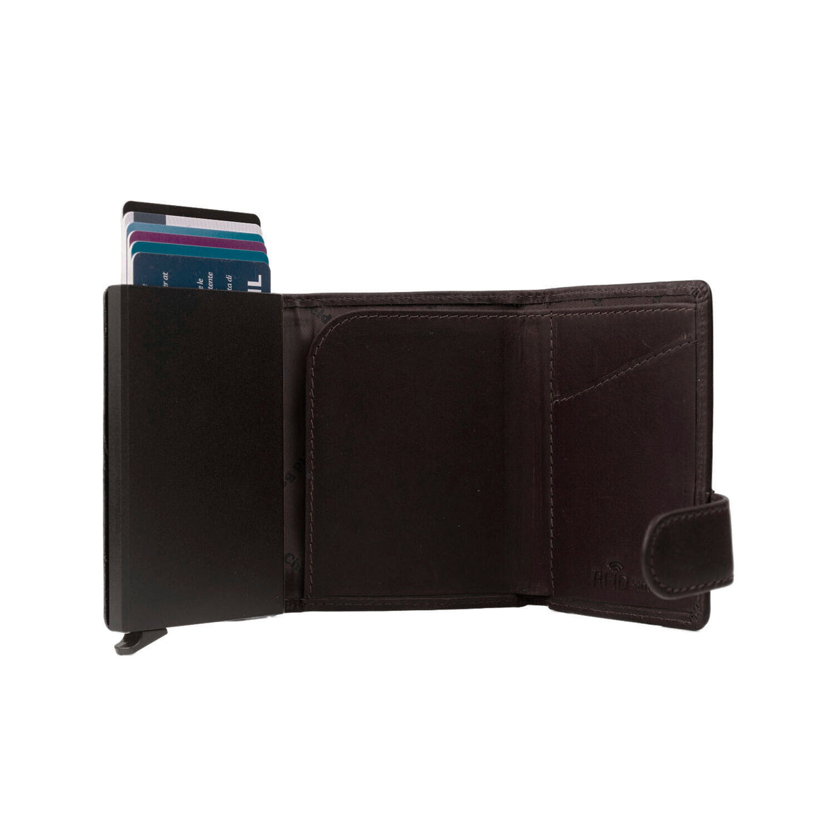 The Chesterfield Brand echt Leder Smart Wallet Kreditkartenetui Geldbörse Leicester braun