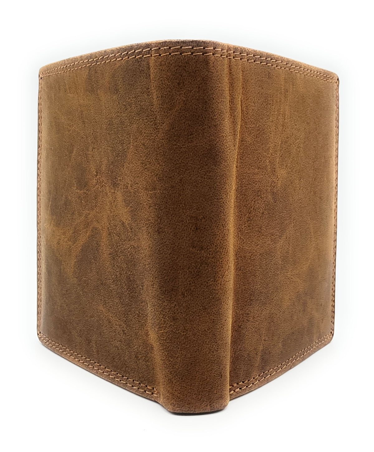 Lemasi robustes Hunterleder Portemonnaie Geldbörse RFID Blocker 19 Fächer Unisex braun