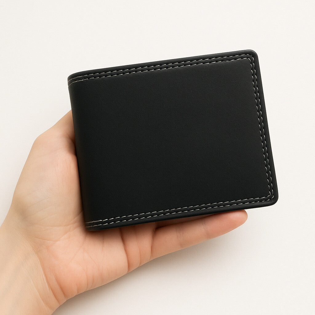Jockey Club Basic Lederbörse Herren - Hunterleder RFID-Schutz Geldbörse Portemonnaie schwarz
