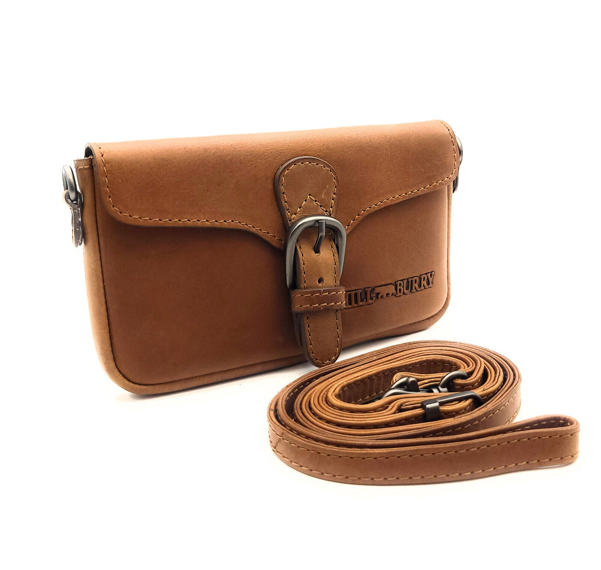 Hill Burry Leder Gürteltasche Umhängetasche Hüfttasche Bauchtasche Schultergurt