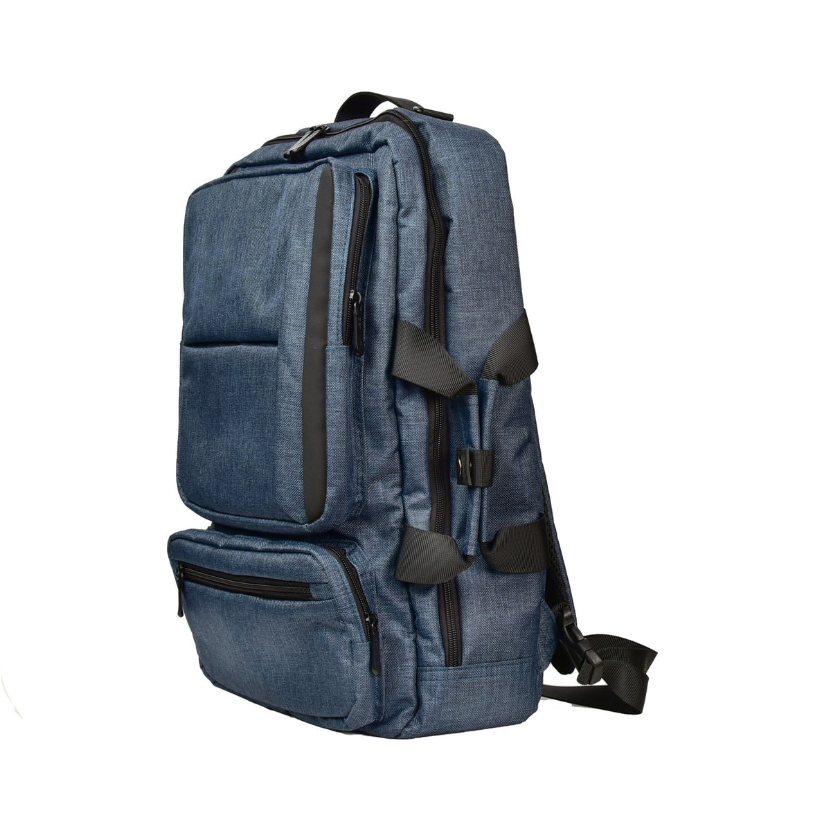 Dermata Multifunktionale Businesstasche 3-in-1 mit Laptopfach 17" | Rucksack, Aktentasche & Schultertasche aus Polycanvas petrol