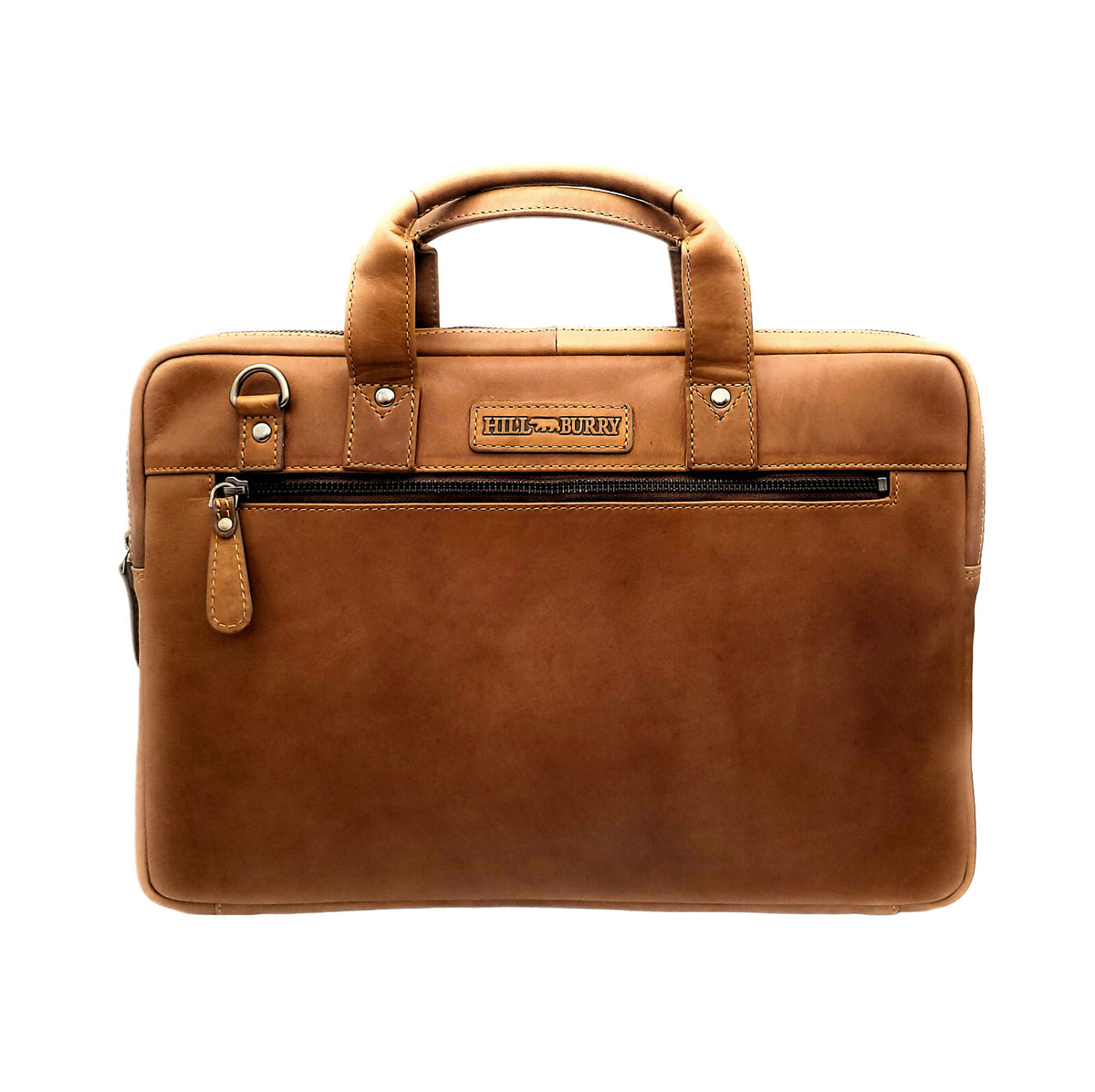Hill Burry Echtleder Business-Tasche | Premium Laptoptasche 15,6 Zoll