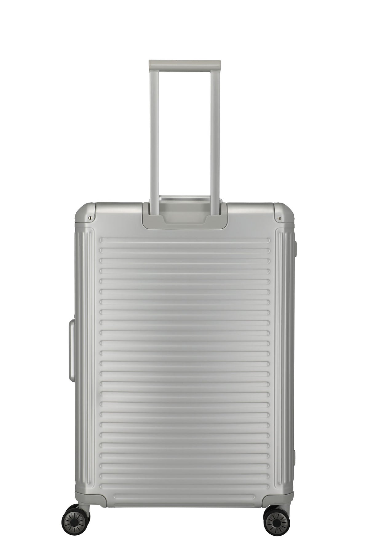 Travelite Next Trolley L – Aluminium Koffer 100 L, TSA, 4 Rollen, variable Packplatte