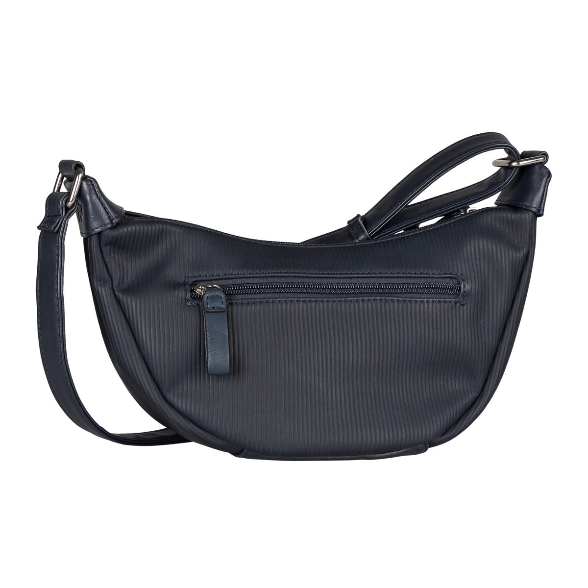 Tom Tailor Denim Liriel Cord Cross Bag M – Damen Umhängetasche aus PU mit Reißverschluss und verstellbarem Schulterriemen Handtasche dark blue